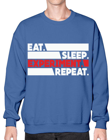 EatSleepExperimentRepeatScientistSkinite Scientist Skinite 274# - general science- Sweatshirt - Crew