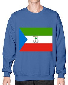 Equatorial Guinea 711# - world flags- Sweatshirt - Crew