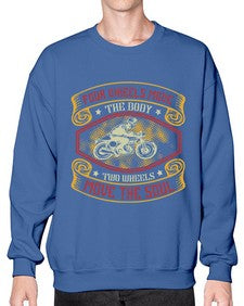 Four wheels move the body 20# - motorcycle- Sweatshirt - Crew