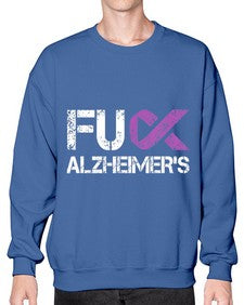 Fuck Alzheimers Fuck Dementia Alzheimer 151# - alzheimers- Sweatshirt - Crew