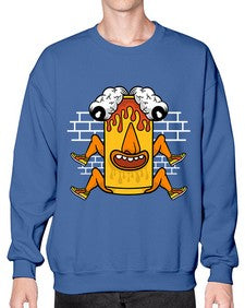 Fuck the weekend 128# - cartoon general- Sweatshirt - Crew