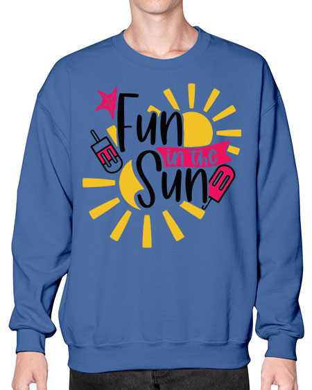 Fun In The Sun Style 45# - summer- Sweatshirt - Crew