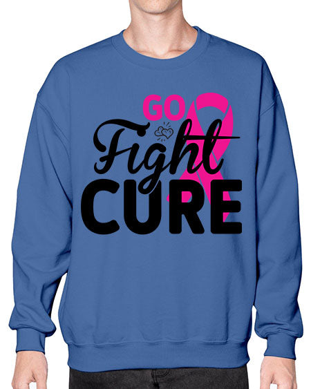 Go Fight Cure 23# - breast cancer- Sweatshirt - Crew