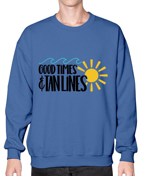 Good Times Tan Lines Style 43# - summer- Sweatshirt - Crew