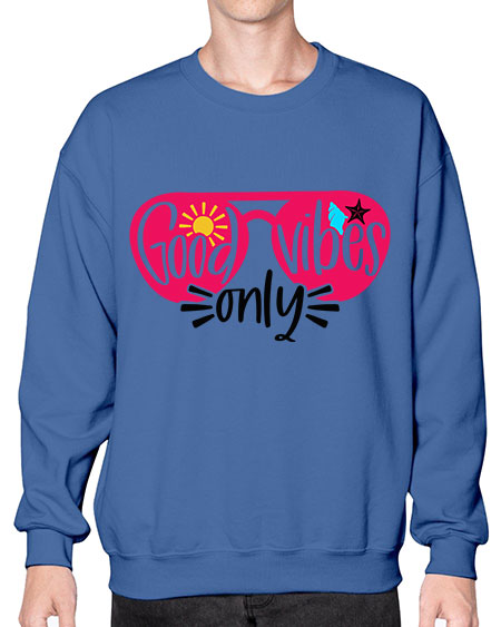Good Vibes Only Style 42# - summer- Sweatshirt - Crew