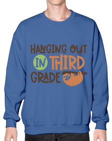 Hanging Out in Third 236# - third grade- Sweatshirt - Crew