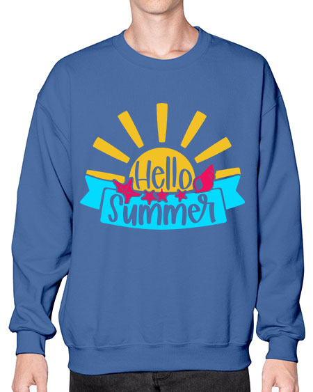 Hello Summer Style 38# - summer- Sweatshirt - Crew