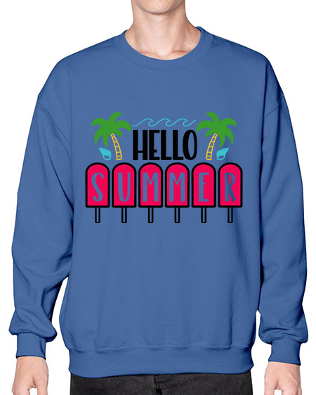 Hello Summer Style 39# - summer- Sweatshirt - Crew