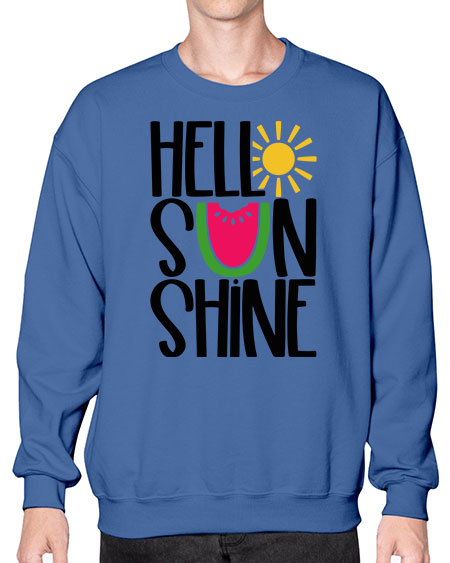 Hello Sunshine Style 37# - summer- Sweatshirt - Crew