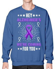 HeyAlzheimerswearecoming 159# - alzheimers- Sweatshirt - Crew