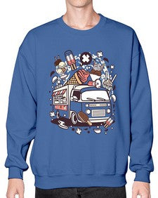 Ice Cream Van 1174# - ice cream- Sweatshirt - Crew
