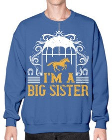 Im a big sister Style 38# - horse- Sweatshirt - Crew