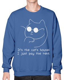 Its the Cats House - cats- Sweatshirt - Crew