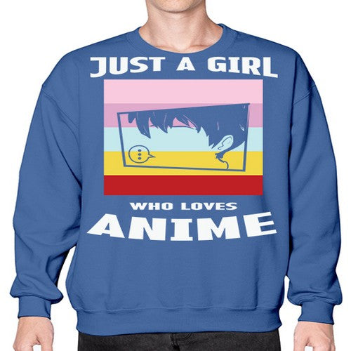 Just A Girl Who Loves Anime 265# - anime- Sweatshirt - Crew
