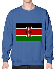 Kenya 1047# - world flags- Sweatshirt - Crew