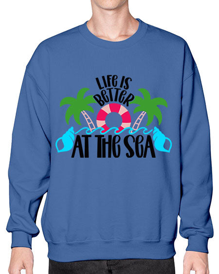 Life Is Better At The Sea Style 32# - summer- Sweatshirt - Crew