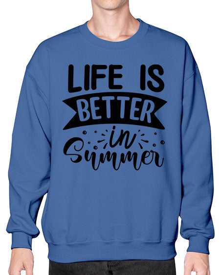 Life is better in Summer 01# - summer- Sweatshirt - Crew
