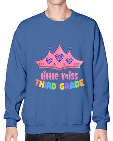 Little Miss third Grade 489# - third grade- Sweatshirt - Crew