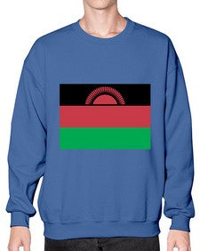 Malawi 1217# - world flags- Sweatshirt - Crew