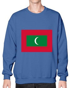 Maldives 1219# - world flags- Sweatshirt - Crew