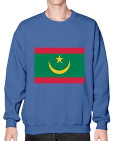 Mauritania 1260# - world flags- Sweatshirt - Crew