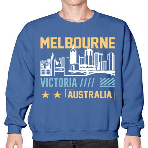 Melbourne 1271# - cities- Sweatshirt - Crew