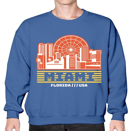 Miami 1284# - cities- Sweatshirt - Crew