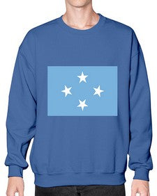 Micronesia 1293# - world flags- Sweatshirt - Crew