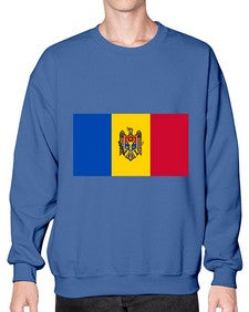 Moldova 1332# - world flags- Sweatshirt - Crew