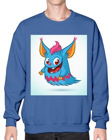 Monster 179# - cartoon animals- Sweatshirt - Crew