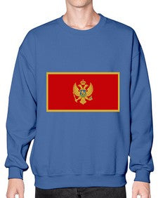 Montenegro 1344# - world flags- Sweatshirt - Crew