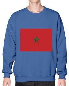 Morocco 1351# - world flags- Sweatshirt - Crew