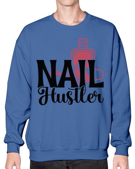 Nail Hustler 1124# - nail tech- Sweatshirt - Crew