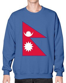 Nepal 1430# - world flags- Sweatshirt - Crew