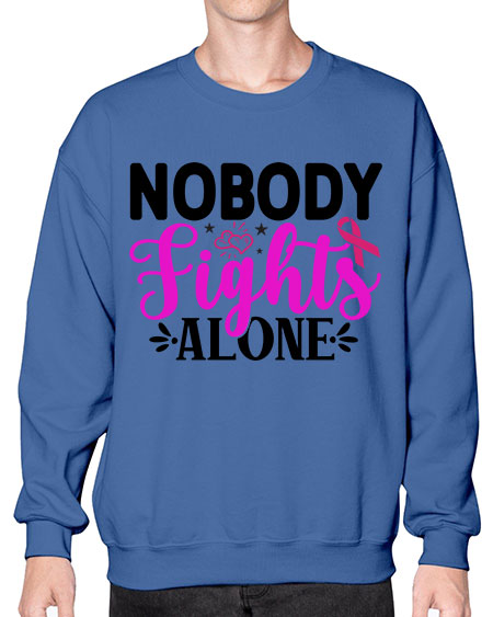 Nobody Fights Alone 12# - breast cancer- Sweatshirt - Crew