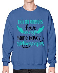 Not All Angels Have Style Style 1134# - nurse- Sweatshirt - Crew