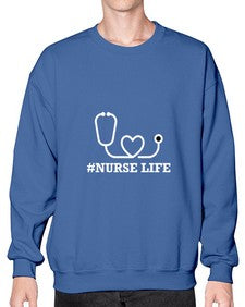 Nurse Life1176# - nurse- Sweatshirt - Crew