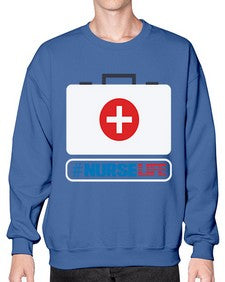 Nurse lifeTransperment png Style 1177# - nurse- Sweatshirt - Crew