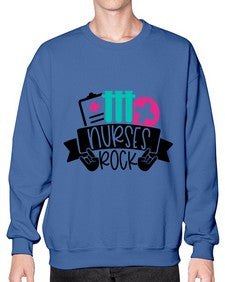 Nurses Rock Style Style 1253# - nurse- Sweatshirt - Crew