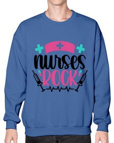 Nurses Rock Style Style 1254# - nurse- Sweatshirt - Crew