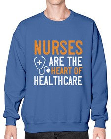 Nurses are the heart of healthcare Style 1228# - nurse- Sweatshirt - Crew