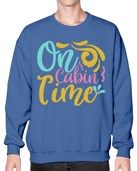 ON CABIN TIME Style 59# - summer- Sweatshirt - Crew