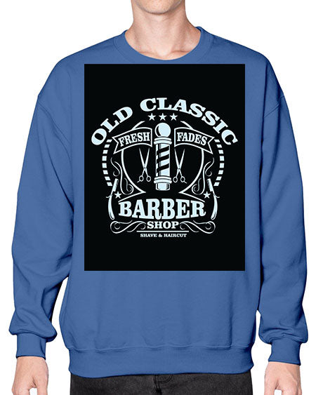 Old Classic Barber1284# - barber- Sweatshirt - Crew