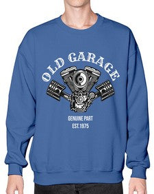 Old garage 53# - motorcycle- Sweatshirt - Crew