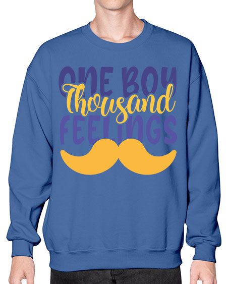 One Boy Thousand Feelings Style 173# - baby- Sweatshirt - Crew