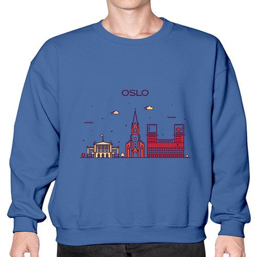 Oslo 1554# - cities- Sweatshirt - Crew