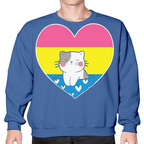 Pansexual Kawaii Cat Anime Art Anime 272# - anime- Sweatshirt - Crew