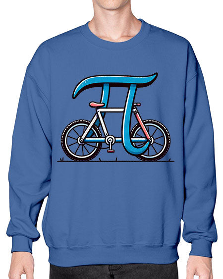 Pi Bicycle Sublimation Design 33# - pi- Sweatshirt - Crew