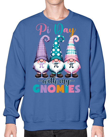 Pi Day Gnomies Funny Teacher 18# - pi- Sweatshirt - Crew