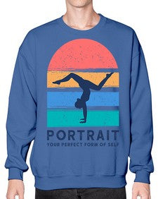 Portrait Your Perfect Form of Self 492# - yoga- Sweatshirt - Crew
